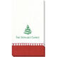 Red Border Design Your Own Caspari Guest Towels Image 2 of 4
